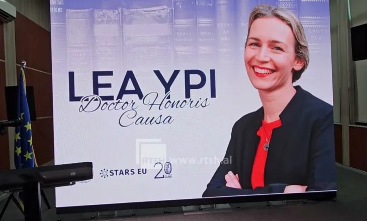 Lea Ypi nderohet me titullin “Doctor Honoris Causa” nga Universiteti i Durrësit (video)