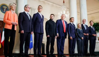 Liderët evropianë dhe Von der Leyen sot në një telefonatë me Zelenskyn dhe Trumpin