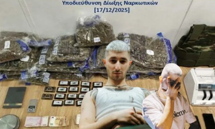 Marijuanë dhe hashash çokollatë në Athinë! Goditet grupi i drogës, mes tyre edhe këngëtari 22-vjeçar nga Tepelena