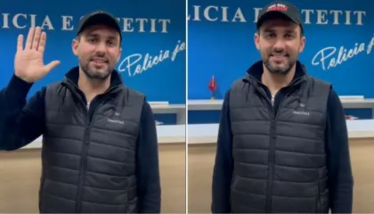 “Më proceduan penalisht!”/ Pas protestës Adriatik Lapaj shfaqet brenda Komisariatit të Policisë