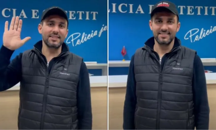 “Më proceduan penalisht!”/ Pas protestës Adriatik Lapaj shfaqet brenda Komisariatit të Policisë