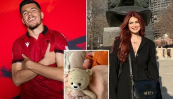 Moment i veçantë për Dakun dhe modelen shqiptare, lojtari i Kombëtares bëhet baba për herë të parë