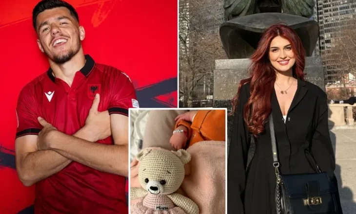 Moment i veçantë për Dakun dhe modelen shqiptare, lojtari i Kombëtares bëhet baba për herë të parë