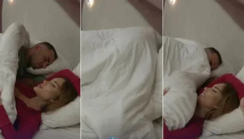 Momente të nxehta në BBVK 4: Eduard Kuçi dhe Bia Khalifa me gjeste të mbuluar me jorgan