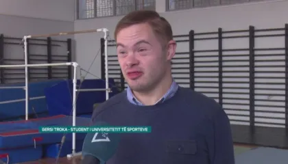 Një student ndryshe tek sportet, 25-vjeçari Gersi Troka “mposht” sindromën “down”