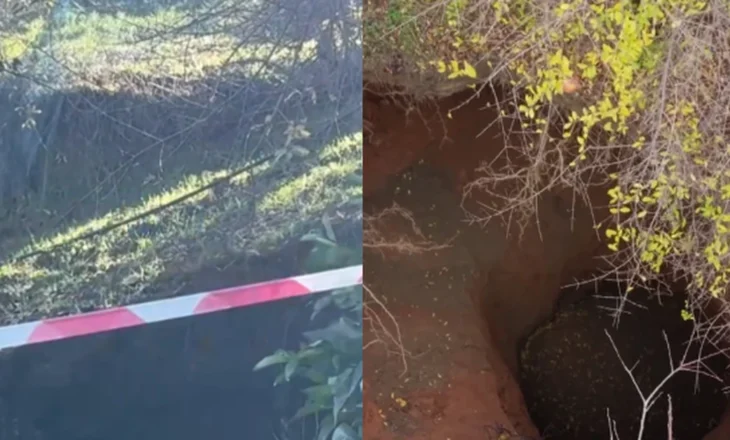 Panik në Belsh! Një tjetër gropë karstike pranë banesave, banorët kërkojnë ndërhyrje urgjente (VIDEO)