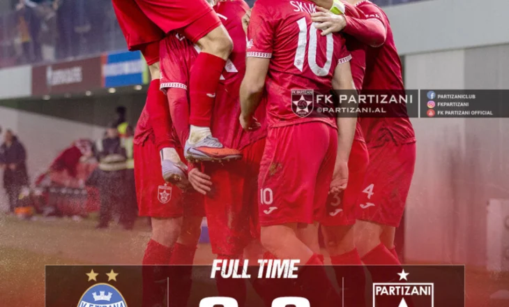 Partizani fiton derbin me Tiranën dhe ngjall shpresat për “Final Four”, bardheblutë zhyten në fund të tabelës