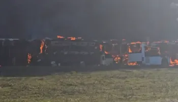 Përfshihen nga flakët disa autobusë në Durrës