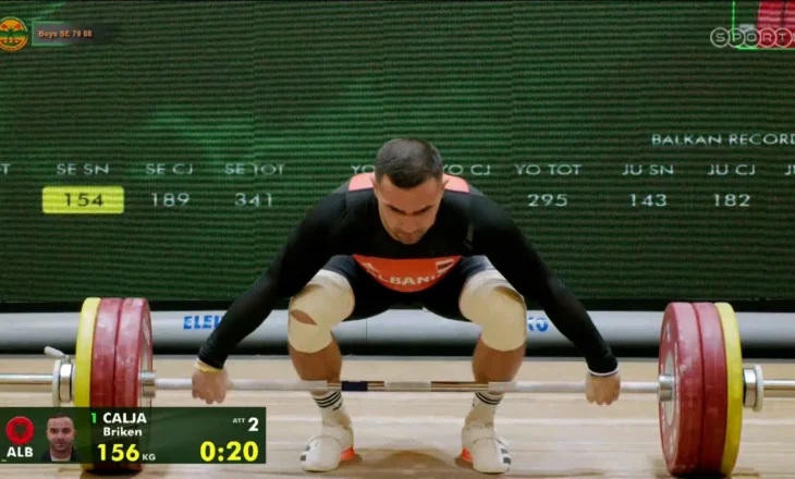 Peshëngritje/ “Shkëlqen” Briken Çalja, rekord i ri në kampionatin ballkanik