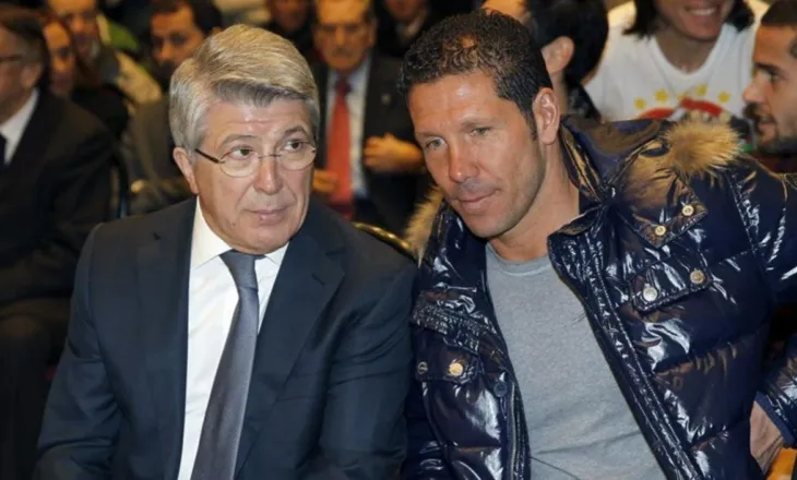 Prej 15 vitesh në stolin e Atletico, presidenti Cerezo zbulon të ardhmen e Diego Simeone
