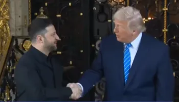 Presidenti i Ukrainës, Zelensky mbërrin në Mar-a-Lago, takohet me presidentin Trump