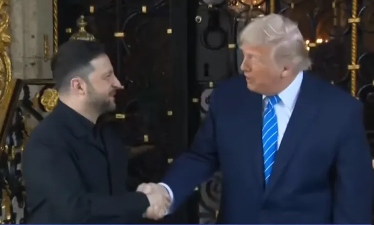 Presidenti i Ukrainës, Zelensky mbërrin në Mar-a-Lago, takohet me presidentin Trump