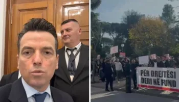 “Pse më shtyni? Apo se preka Kryetarin? Është i paprekshëm ai?” Agron Shehaj përplaset me Peleshin dhe Gardën, tenton të futet në mbledhjen e Këshillit të Mandateve
