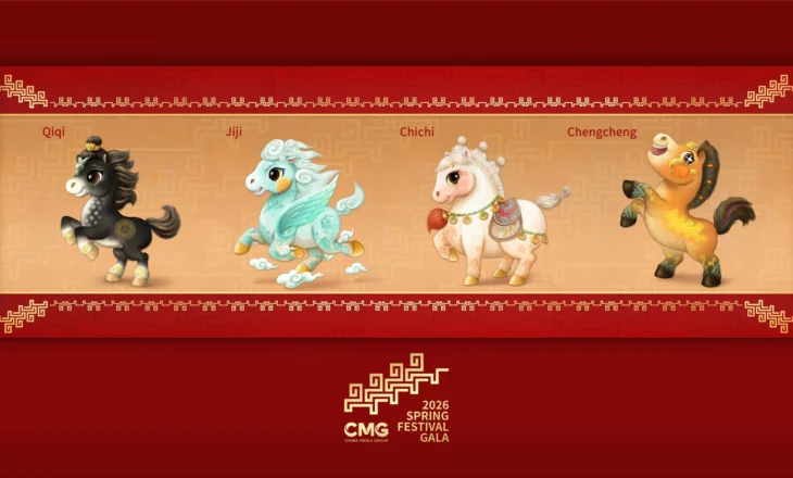 Publikohen maskotët e Galasë së Festës së Pranverës të CMG-së për Vitin e Kalit 2026