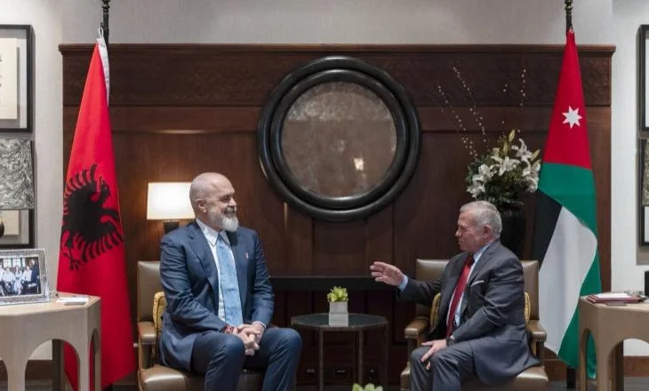 Rama vizitë në Jordani, pritet në takim zyrtar nga mbreti Abdullah II bin Al-Hussein