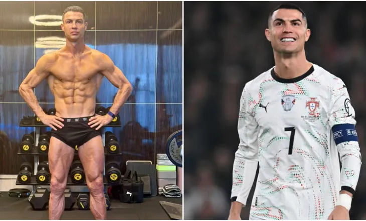Ronaldo dhe fotoja pas saunës, rrjetet sociale “çmenden” me trupin prej statuje të 40-vjeçarit