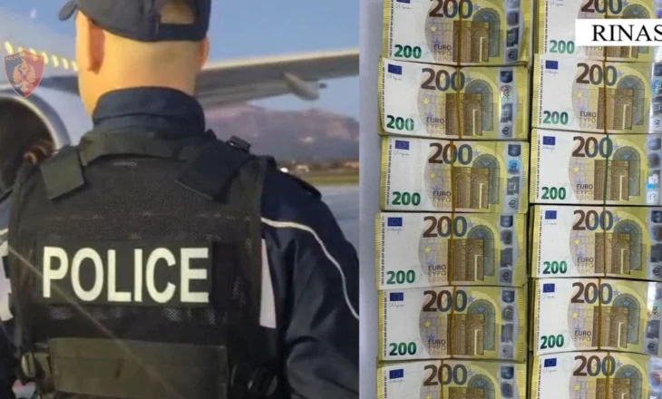 Sekuestrohen 240 mijë euro në Rinas, nën hetim 36-vjeçari nga Kruja