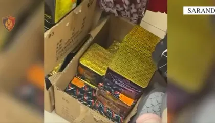 Sekuestrohen mjete piroteknike në Sarandë, procedohen penalisht dy shtetas