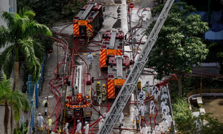 Shkon në 151 numri i viktimave nga zjarri në Hong Kong, 13 të arrestuar