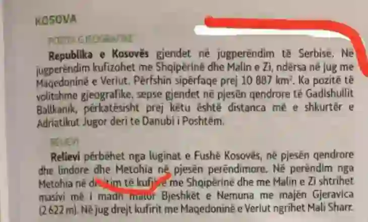 Skandali me librat e gjeografisë në Maqedoninë e Veriut, aleatët e Kurtit lejojnë që Kosova të quhet “Metohi”