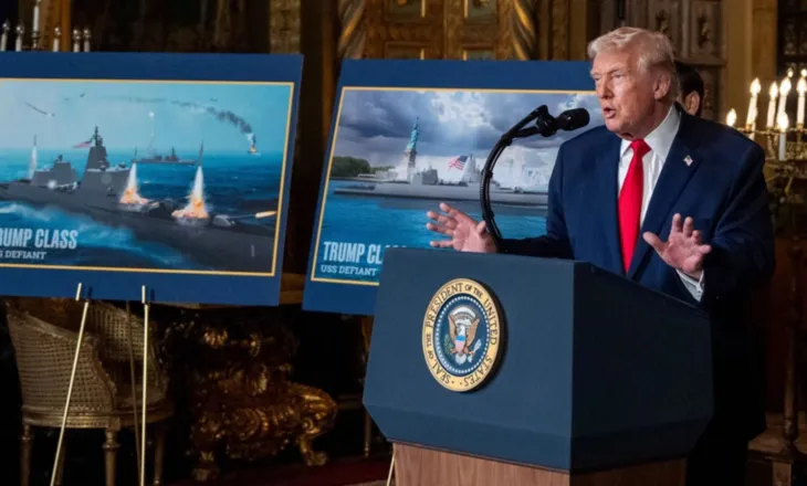 Trump njofton modernizimin e forcave detare të SHBA-së, prezanton “Flotën e Artë” amerikane