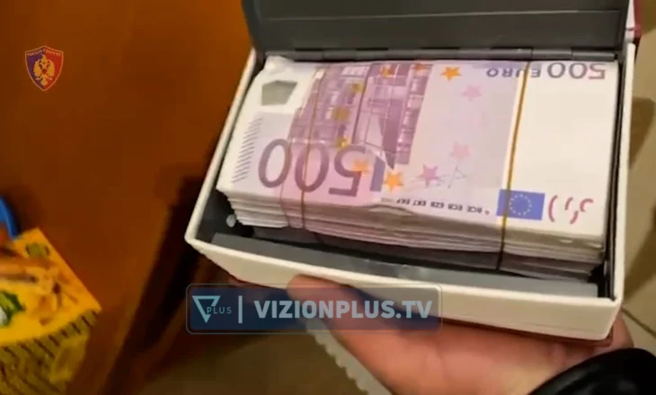 Tufat me euro, dylbi e jelekë, publikohen pamjet nga arrestimi i grupit kriminal “Rraja”