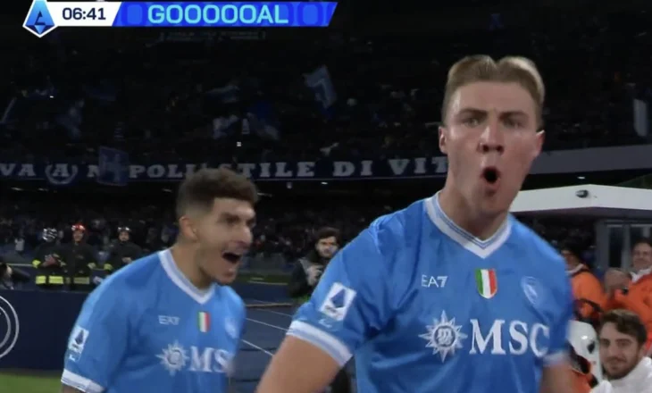 Vendos goli i Hojlund, Napoli e mbyll në avantazh pjesën e parë ndaj Juventusit (video)