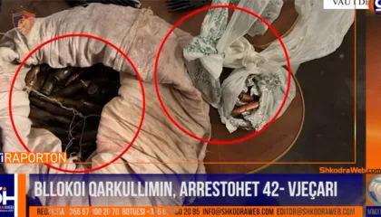 VIDEO – Bllokoi qarkullimin e kundërshtoi policinë, arrestohet 42- vjeçari nga Vau Dejësi, iu gjet kanabis dhe municion
