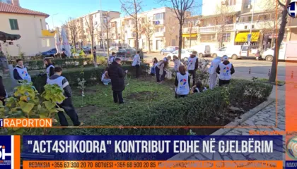 VIDEO – Grupimi i të rinjve “Act4Shkodra” kontribut edhe në gjelberim, mbjellin 50 fidanë frutorë…