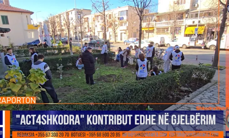 VIDEO – Grupimi i të rinjve “Act4Shkodra” kontribut edhe në gjelberim, mbjellin 50 fidanë frutorë…