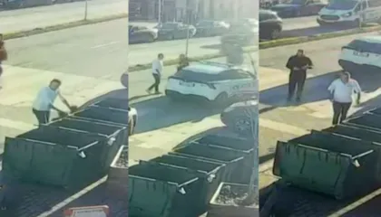 VIDEO/ Hodhi qeset e mbeturinave jashtë koshit, policia bashkiake e Shkodrës e kthen qytetarin t’i marrë mbrapsht dhe më pas e arreston