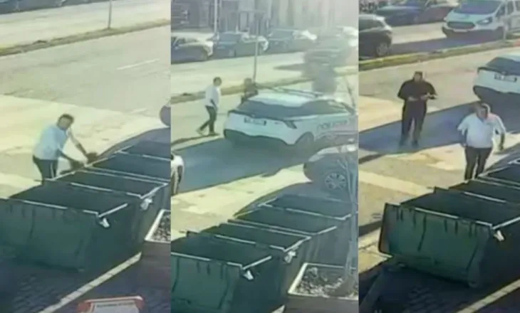 VIDEO/ Hodhi qeset e mbeturinave jashtë koshit, policia bashkiake e Shkodrës e kthen qytetarin t’i marrë mbrapsht dhe më pas e arreston