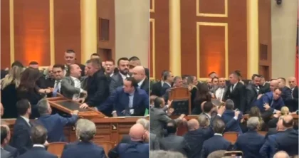 Video/ Korreshi bllokohet në Kuvend, deputeti demokrat “shpërthen” në ofendime ndaj Gardës