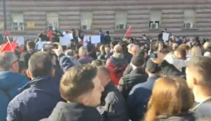 VIDEO-Pamje me Dron nga protesta e Lapajt, mbledh më shumë mbështetës se Berisha