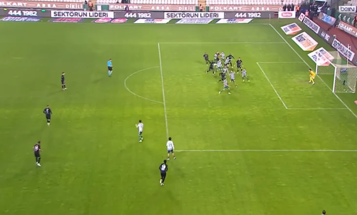 VIDEO/ Pasim i përsosur i Qazim Laçit, mesfushori shqiptar jep asist në Turqi