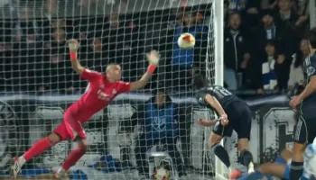 (VIDEO) Real Madrid kalon mes “fantazmash”: Lunin fluturon dhe heq golin e mundshëm të barazimit në fund!