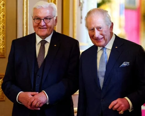 Vizita e parë shtetërore gjermane në 27 vjet, Mbreti Charles pret Presidentin Steinmeier