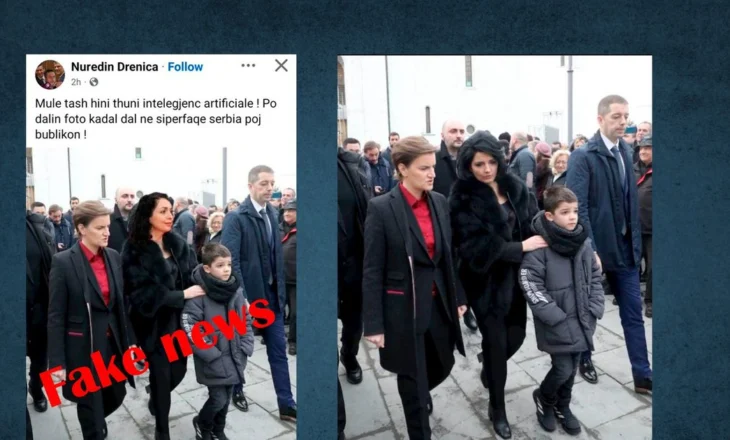 Vjosa Osmani në krahë të Ana Brnabic/ Presidenca e Kosovës: Është krijuar përmes Inteligjencës Artificiale