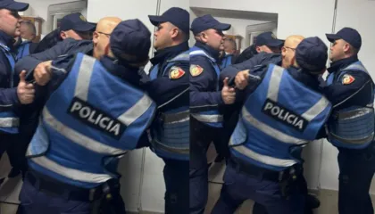 20 protestues të shoqëruar në polici/ Qytetarë dhe deputetë të PD futen brenda ambienteve