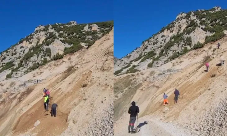 70 familje të izoluara prej 4 ditësh/ Me kazma e lopata, banorët e Bashajt “në aksion”, tentojnë hapjen e një rruge alternative