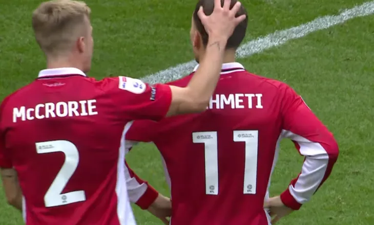 90 minuta, 1 gol dhe më afër Premier League, Anis Mehmeti e nis mbarë 2026 me Bristol City