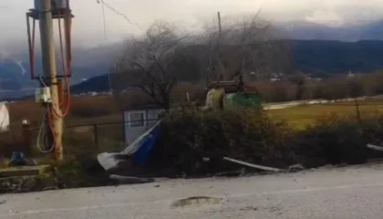 Aksident në autostradën Gjirokastër-Tepelenë