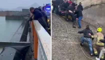 Aksidenti/ 3 personat brenda makinës dolën në pjesën poshtë urës, një prej tyre me dëme serioze