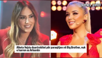 Alketa Vejsiu duartrokitet në Big Brother, nuk e harron as Arbanën