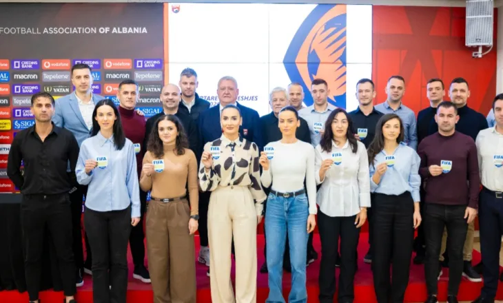 Arbitrimi shqiptar shënon rekord, 21 arbitra & asistentë me stemë FIFA. Presidenti Duka: Të gjithë bashkë mund të kontribuojmë në rritjen e futbollit