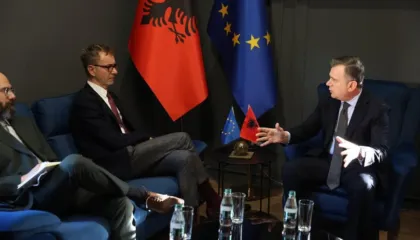 Balla takim me ambasadorin e BE-së, Silvio Gonzato: Kuvendi në rol kyç për integrimin europian, synim anëtarësimi deri në 2030