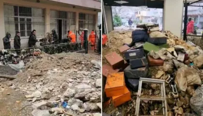 Baltë e inerte brenda shtëpive e bizneseve, dëme të mëdha nga përmbytjet në Gjirokastër