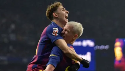 Barcelona vuan shumë në derbin katalanas, por e nis vitin me këmbë të mbarë. Fermin Lopez fantastik, Olmo gol spektakolar (video)