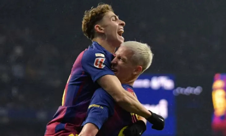 Barcelona vuan shumë në derbin katalanas, por e nis vitin me këmbë të mbarë. Fermin Lopez fantastik, Olmo gol spektakolar (video)