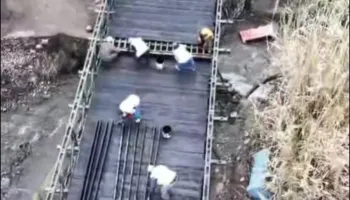 Beci poston videon: Drejt përfundimit vendosja e urës së re të hekurt në Bleran të Shkodrës